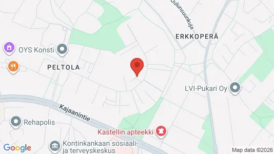 Apartments for rent i Oulu - kort over placeringen