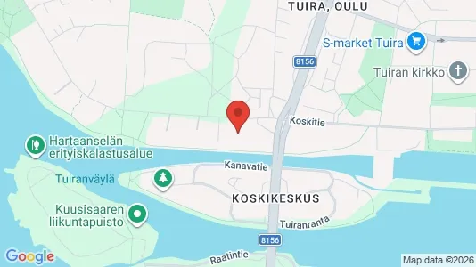 Apartments for rent i Oulu - kort over placeringen