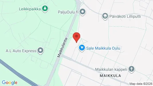 Apartments for rent i Oulu - kort over placeringen
