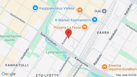 Apartments for rent i Oulu - kort over placeringen