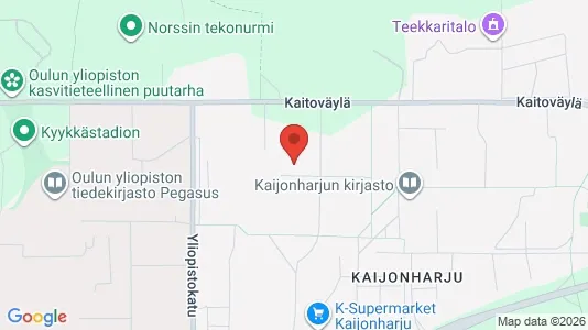Apartments for rent i Oulu - kort over placeringen