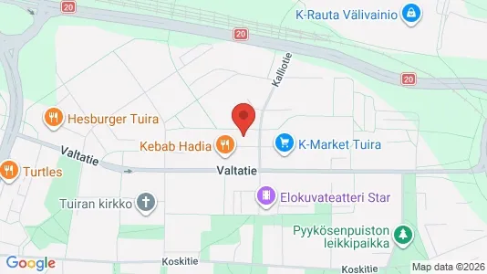 Apartments for rent i Oulu - kort over placeringen