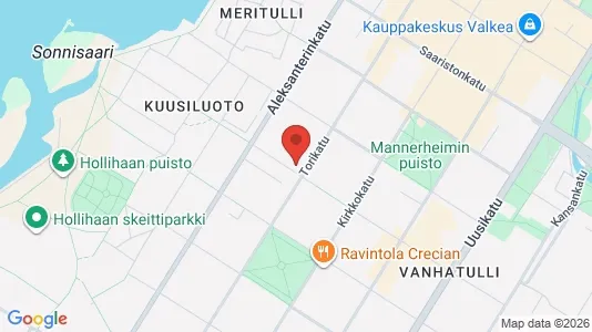Apartments for rent i Oulu - kort over placeringen