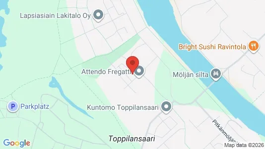 Apartments for rent i Oulu - kort over placeringen