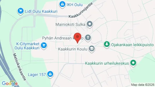 Apartments for rent i Oulu - kort over placeringen