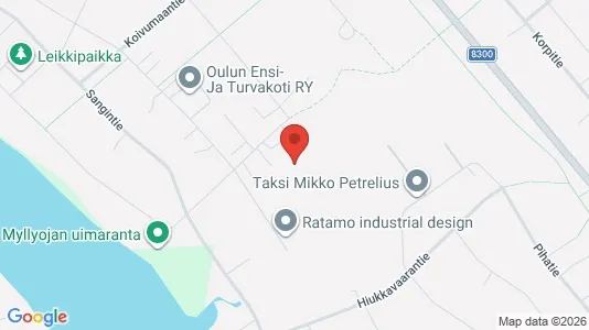 Apartments for rent i Oulu - kort over placeringen