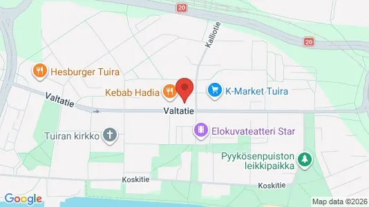 Apartments for rent i Oulu - kort over placeringen
