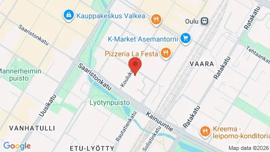 Apartments for rent i Oulu - kort over placeringen