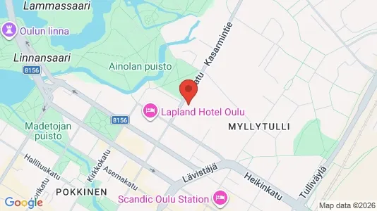 Apartments for rent i Oulu - kort over placeringen