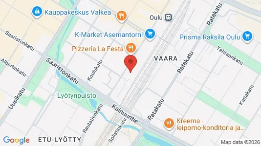 Apartments for rent i Oulu - kort over placeringen