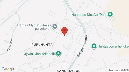Apartments for rent i Jyväskylä - kort over placeringen