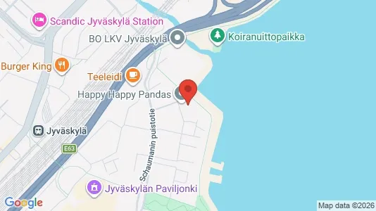 Apartments for rent i Jyväskylä - kort over placeringen