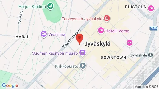 Apartments for rent i Jyväskylä - kort over placeringen