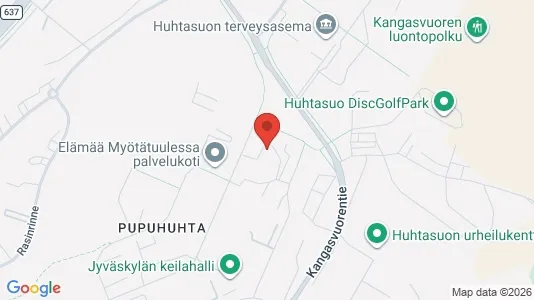 Apartments for rent i Jyväskylä - kort over placeringen