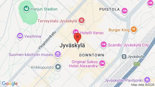 Apartments for rent i Jyväskylä - kort over placeringen