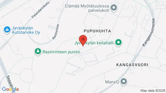 Apartments for rent i Jyväskylä - kort over placeringen