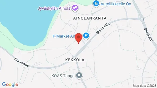 Apartments for rent i Jyväskylä - kort over placeringen