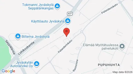 Apartments for rent i Jyväskylä - kort over placeringen
