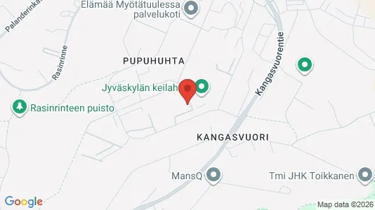 Apartments for rent i Jyväskylä - kort over placeringen