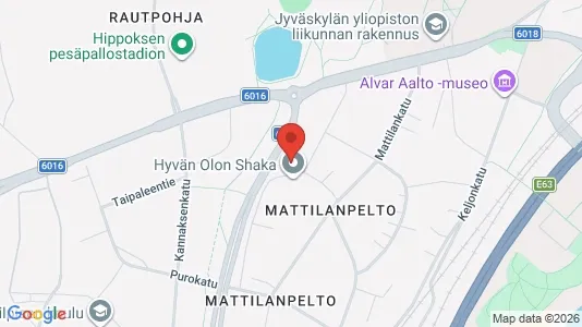 Apartments for rent i Jyväskylä - kort over placeringen
