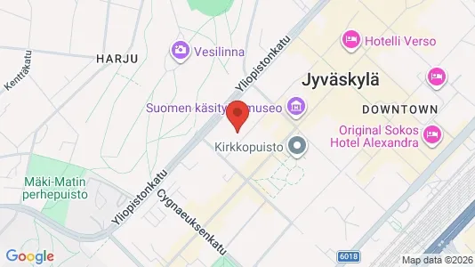 Apartments for rent i Jyväskylä - kort over placeringen
