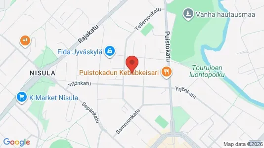 Apartments for rent i Jyväskylä - kort over placeringen