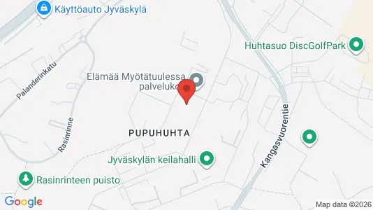 Apartments for rent i Jyväskylä - kort over placeringen