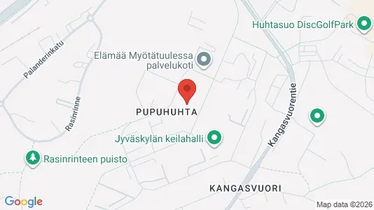 Apartments for rent i Jyväskylä - kort over placeringen