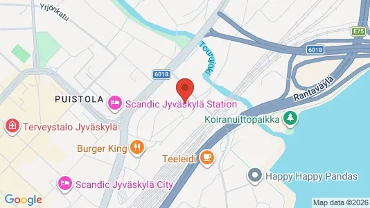 Apartments for rent i Jyväskylä - kort over placeringen