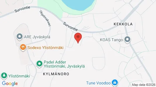 Apartments for rent i Jyväskylä - kort over placeringen