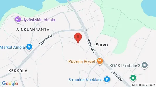 Apartments for rent i Jyväskylä - kort over placeringen