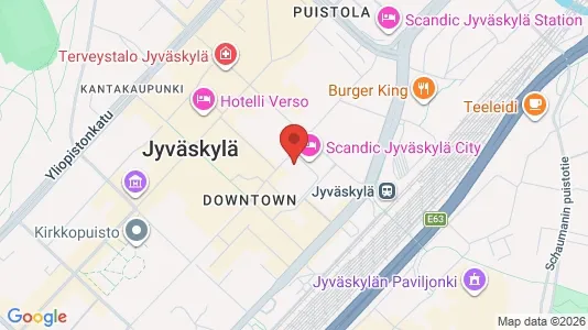 Apartments for rent i Jyväskylä - kort over placeringen