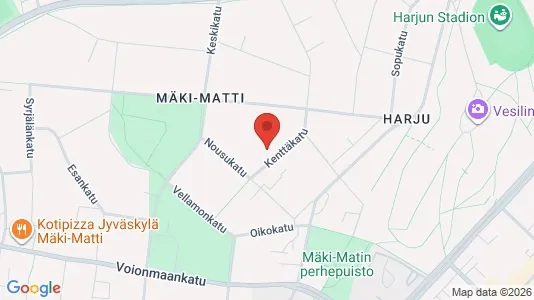 Apartments for rent i Jyväskylä - kort over placeringen