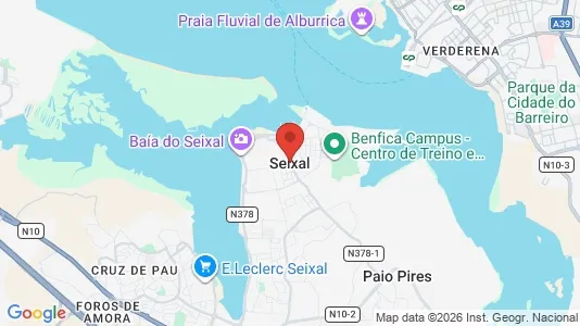 Houses for rent i Seixal - kort over placeringen