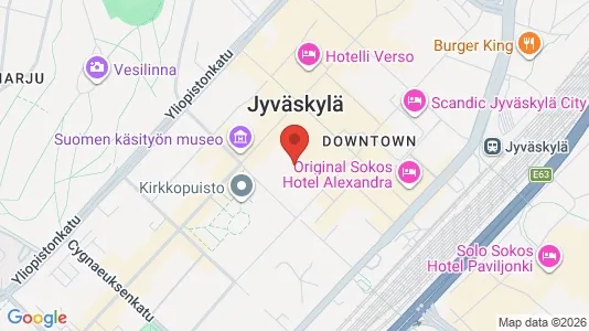 Apartments for rent i Jyväskylä - kort over placeringen