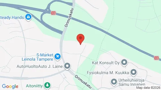 Apartments for rent i Tampere Koillinen - kort over placeringen