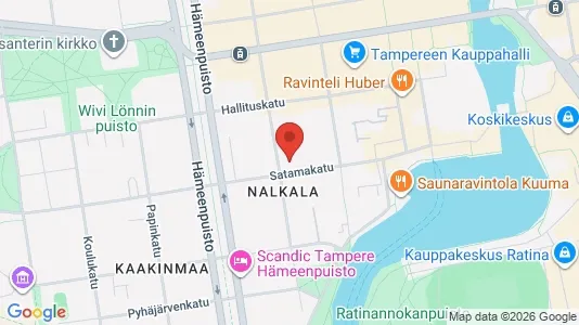 Apartments for rent i Tampere Keskinen - kort over placeringen