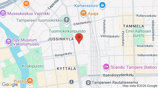 Apartments for rent i Tampere Keskinen - kort over placeringen