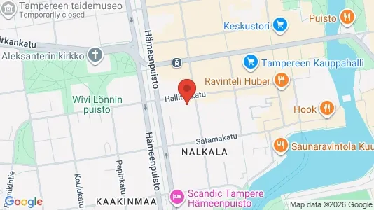 Apartments for rent i Tampere Keskinen - kort over placeringen