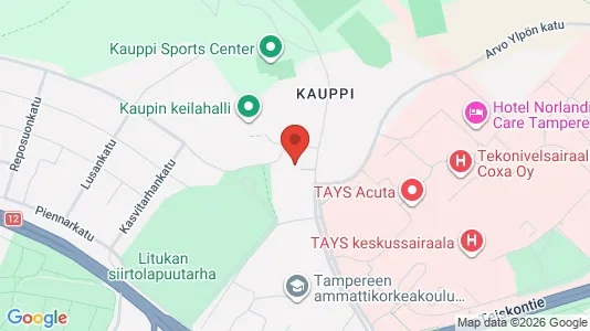 Apartments for rent i Tampere Keskinen - kort over placeringen