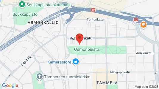 Apartments for rent i Tampere Keskinen - kort over placeringen