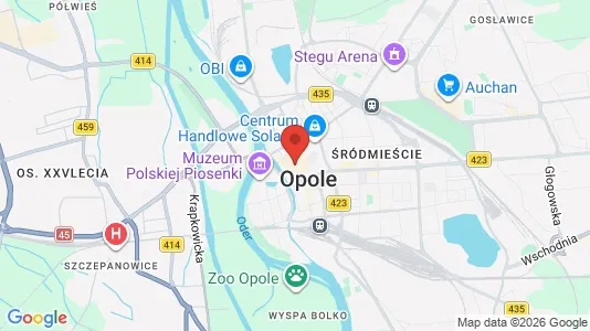 Houses for rent i Opole - kort over placeringen