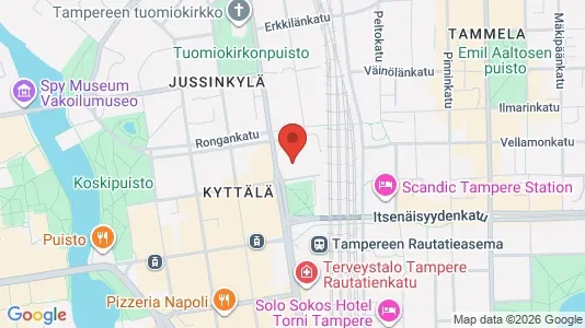 Apartments for rent i Tampere Keskinen - kort over placeringen