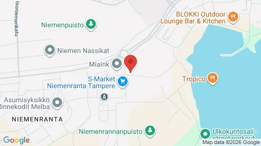 Apartments for rent i Tampere Luoteinen - kort over placeringen