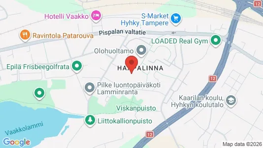 Apartments for rent i Tampere Lounainen - kort over placeringen
