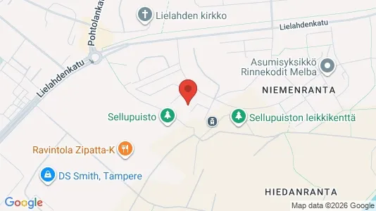 Apartments for rent i Tampere Luoteinen - kort over placeringen