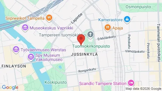 Apartments for rent i Tampere Keskinen - kort over placeringen