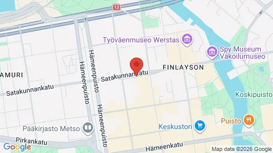 Apartments for rent i Tampere Keskinen - kort over placeringen
