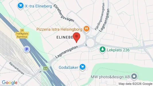 Apartments for rent i Helsingborg - kort over placeringen