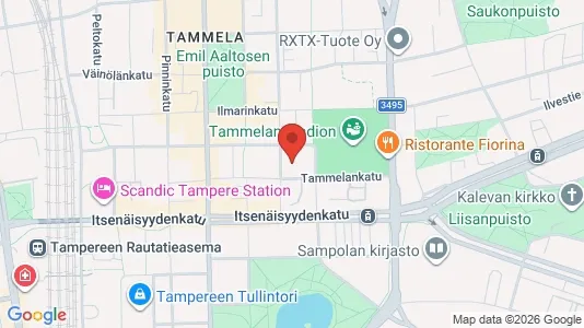 Apartments for rent i Tampere Keskinen - kort over placeringen